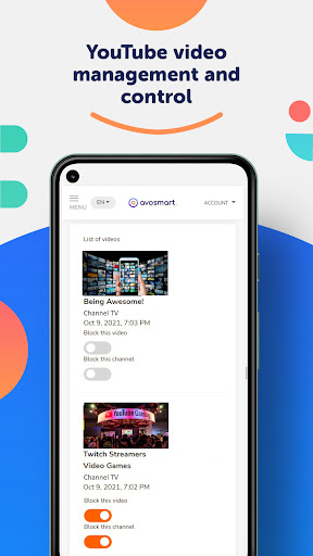 Parental Control Avosmart Screen 2