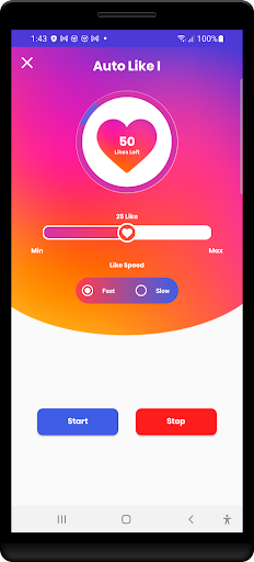Android application Auto Like I screenshort