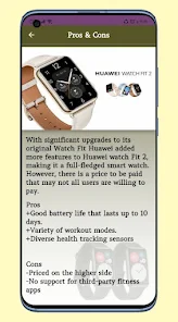 Huawei Watch Fit 2 Guide - Apps on Google Play