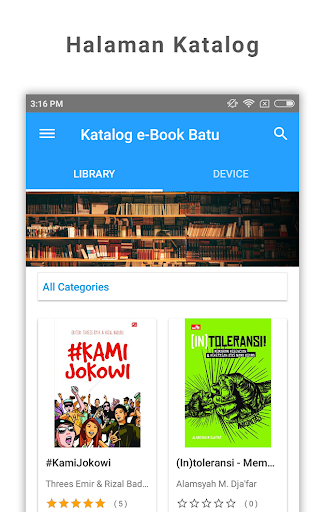Android application e-Book Perpustakaan Kota Batu screenshort