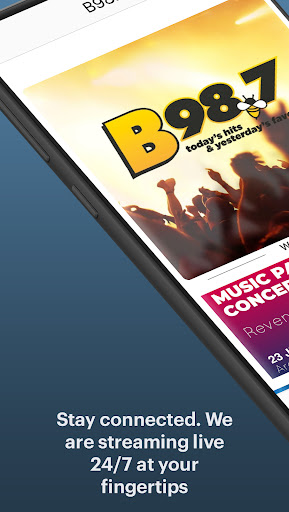Android application B98.7 screenshort