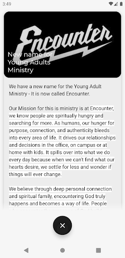 Evangel Young Adults Screen 2
