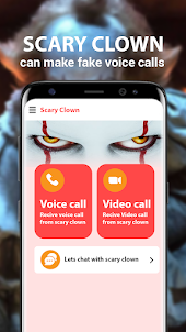 Scary Clown fake video call