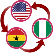 US Dollar To Ghanaian Cedi and NGN Converter App  Icon