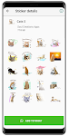 screenshot of WASticker - Cat stickers