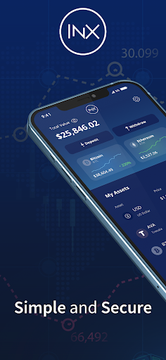 Android application INX Buy & Trade Crypto screenshort