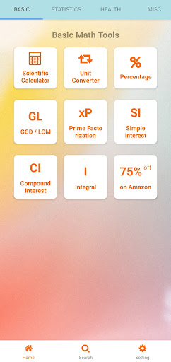 Android application All Calculators in One App screenshort