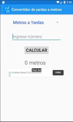 Convertidor de yardas a metros Screen 2