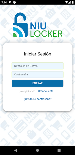 Android application Niu Locker screenshort