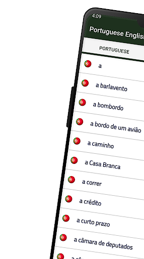 Android application Portuguese English Dictionary screenshort