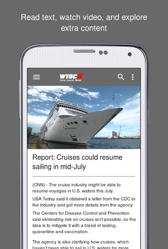 Screenshot of WTOC 11 News