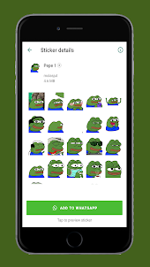 Animated Pepe Frog WASticker