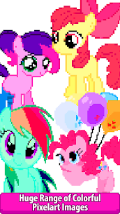 Free Pony Color by Number – Unicorn Pixel Art Coloring 5