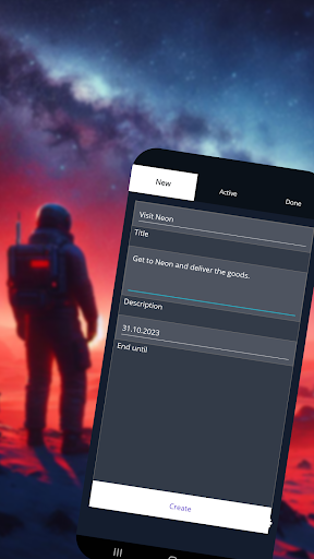 Android application QuestBoard screenshort