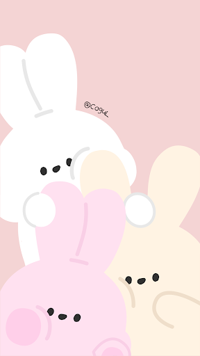 Android application 카카오톡 테마 - 찌부 바니와 친구들_핑크 screenshort