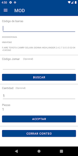 JomarApp Screen 2