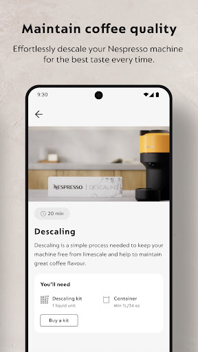 Screenshot of Nespresso Smart