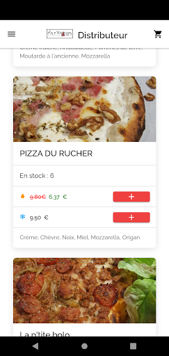 Android application Mes P'tites Pizzas screenshort