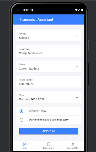 Transcript Assistant App UB