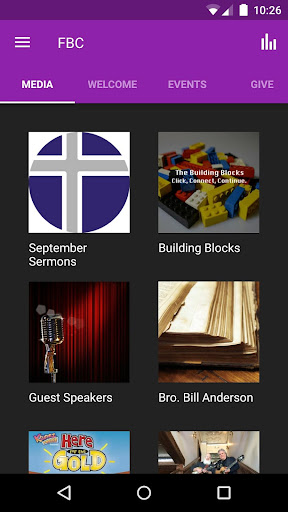 Android application First Baptist Church Jacksboro screenshort