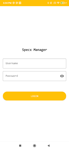 Android application Specx Manager screenshort