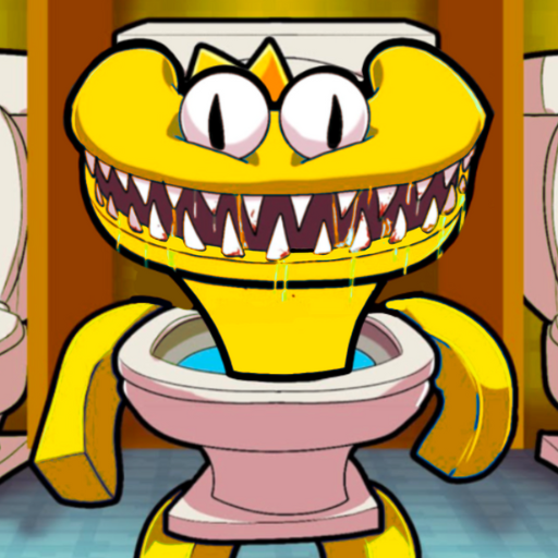 Rainbow Yellow Toilet 2