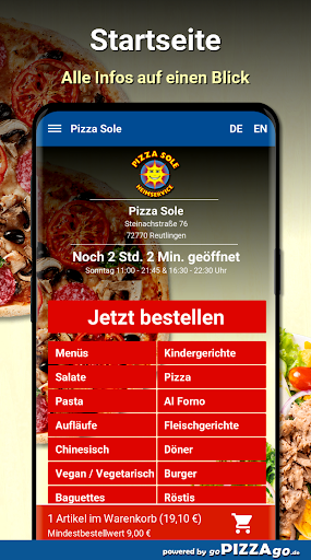 Pizza Sole Reutlingen Screenshot 2 - AppWisp.com