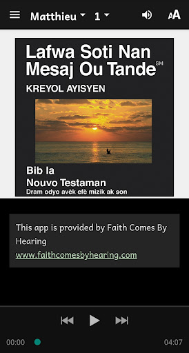 Screenshot of Bib La (Haitian Creole Bible)