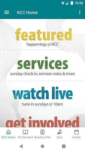 Android application My KCC screenshort
