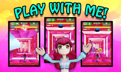 Android application Princess Run 4D - Girl Games screenshort