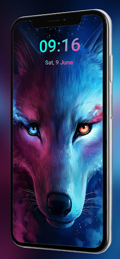 Android application Wolf Wallpapers 4k screenshort