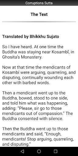 Corruptions Sutta - Buddhism Screen 2