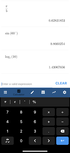 Android application Graphing Calculator screenshort