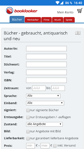 booklooker.de Screenshot 1 - AppWisp.com