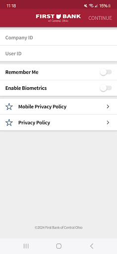 FBCO Business Mobile Screen 2