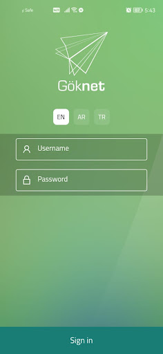 Android application Göknet Tech screenshort
