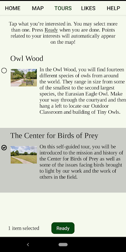 The Center for Birds of Prey Screen 2