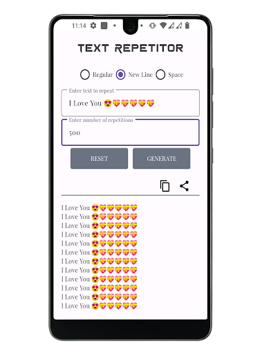 Text Repeater- Repeat Text 20K Screen 3