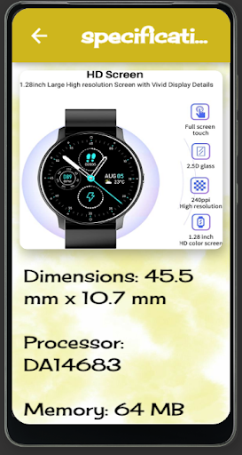 smt 4 smart watch Guide Screen 3