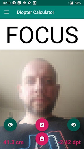 Android application endmyopia Diopter Calculator screenshort