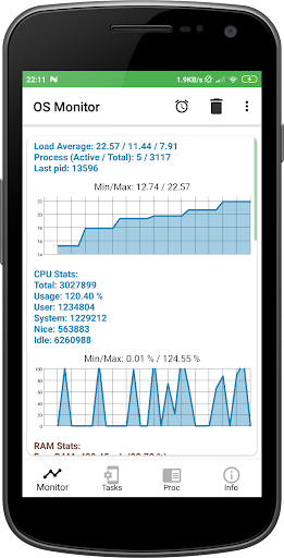 OS Monitor: Tasks Monitor v1.4 build 27 Android