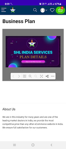 SHL India Services Shop & Earn Screen 3