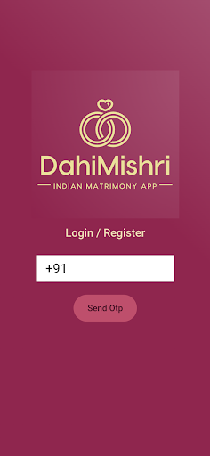 DahiMishri Matrimony Shadi App Screen 2