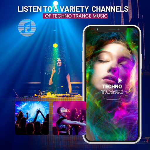 Android application Techno Trance dance music screenshort