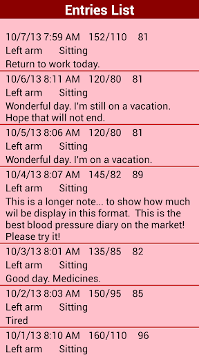 Blood pressure Screen 2