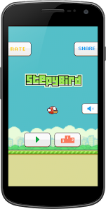 Flappy Stepy Bird: Arcade Game apktreat screenshots 1