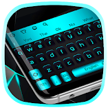 Black Cyan Keyboard icon