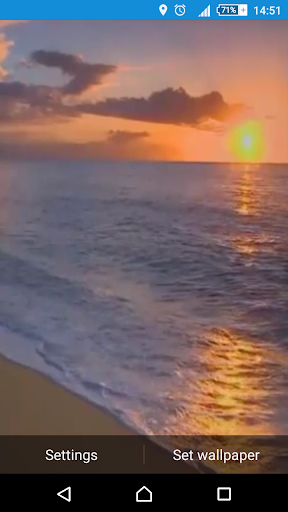 Sunset Beach Live Wallpaper Screen 3
