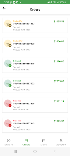 YoYumm Merchant Screen 3