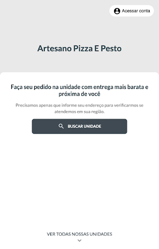 Android application Artesano Pizza e Pesto screenshort